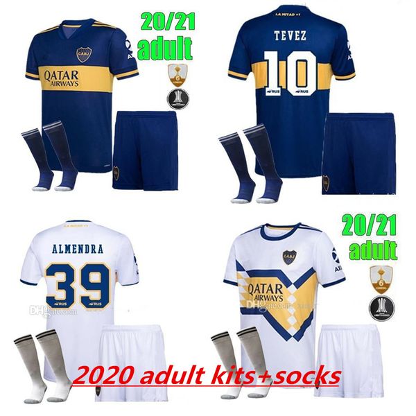 

2020 2021 boca juniors soccer jersey home away kits men 20 21 gago osvaldo carlitos de rossi tevez pavon jrs football shirt, Black;yellow
