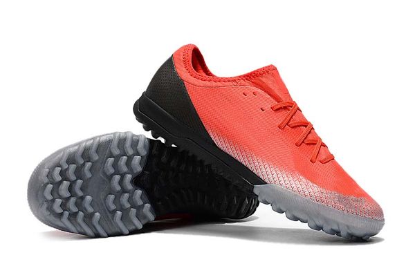 

high qualit men knitted soccer shoes mercurial superflyx 6 elite ic / tf soccer shoes indoor / outdoor pink low help football shoes