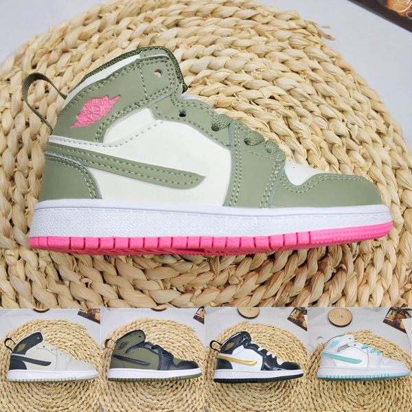 

дееве Ѭви ко 1s baby деи бакеболна обђв дизайнеѬ mid jack кѬоовки дек, White;red