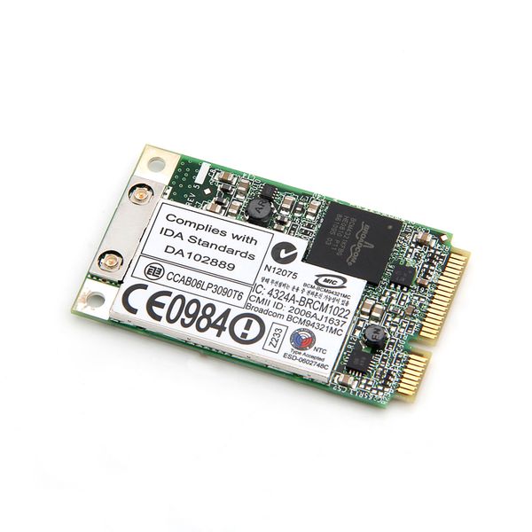 

wireless-n 300mbps broadcom bcm94321mc bcm94321 bcm4321 2.4 g / 5g 802.11 a/g / n full mini pci-e wlan wifi сетевая карта