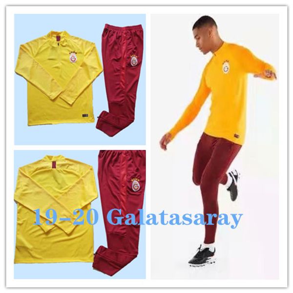 

new 19-20 maglie galatasaray football training set 2019 galatasaray cigerci belhanda fernando feghouli gomis maglia da calcio tracksuit, Black