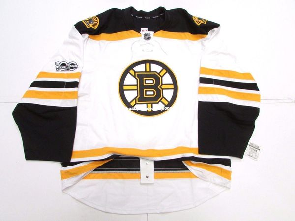 

custom boston bruins away 100th anniversary edge 2.0 7287 jersey stitch add any number any name mens hockey jersey xs-6xl, Black;red