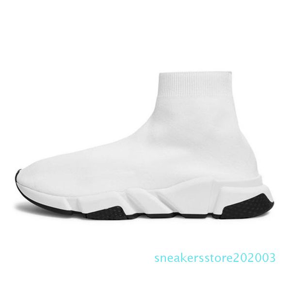 

2020 designer casual sock shoes speed trainer black white triple black fashion luxury chaussette boots sports sneaker trainer s03