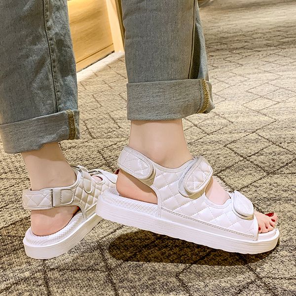 

summer shoes woman fashion platform sandals beach students flat casual roman shoes sandalia mujer for women, Black