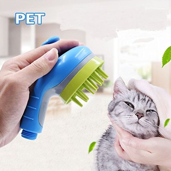 

dog pet shower head massage shower sprayer anti-slip handheld bathing massage brush showerhead attachment comb tools pb031
