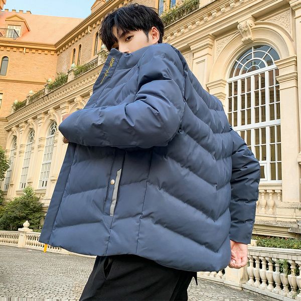 

autumn and winter new style korean-style thick warm cotton-padded clothes casual teenager loose-fit short cotton coat outdoor co, Black