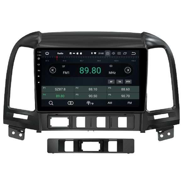 

4gb+64gb px5 9" android 8.0 car dvd gps glonass head unit for hyundai santa fe 2006-2012 rds radio bluetooth wifi mirror-link