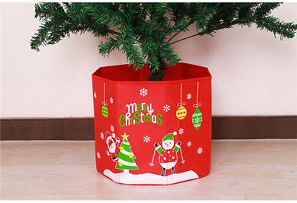 

hot new merry christmas tree skirt box подарков present красная ленточка декор лук складная xmas праздник праздничная партия