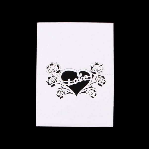 

50pcs wedding party table name place card love heart card decor invite cards d08d