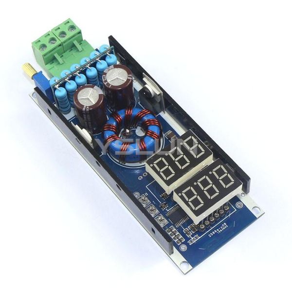 Freeshipping 100W 10A DC einstellbares Step-up-Stromrichtermodul-Ladegerät mit LED-Voltmeter/Amperemeter #090108