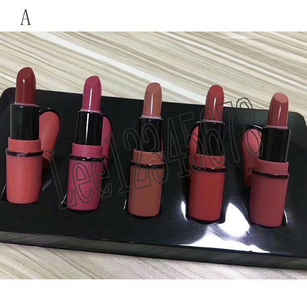 

Губная помада Frost Sexy M Makeup выглядит в коробке с помадой мини-размера * 5 Помада Frost Mat