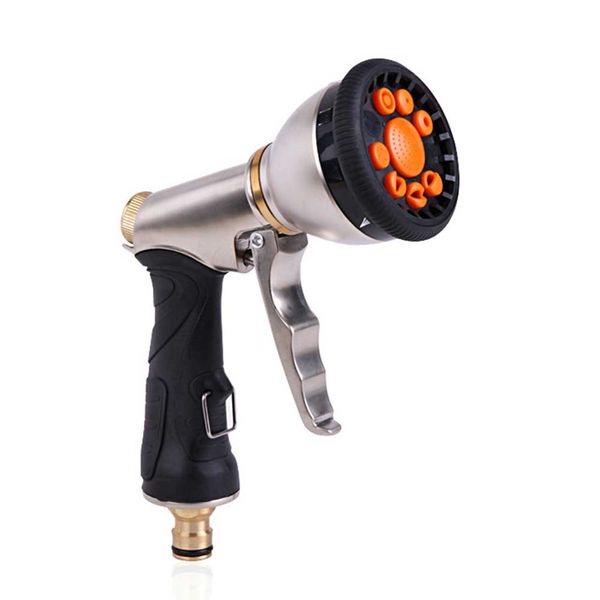 

garden hose nozzle sprayer high pressure 9 adjustable mode metal sprayer for garden car wash e2s