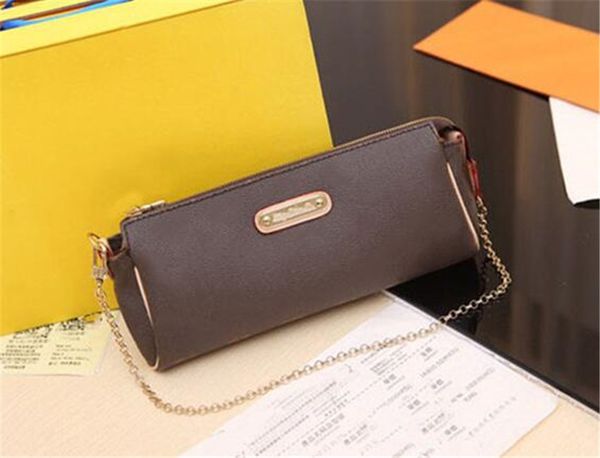 

new genuine leather eva style fashion womens chains handbags cross body totes plaid flap shoulder bags 95567 have dust bag