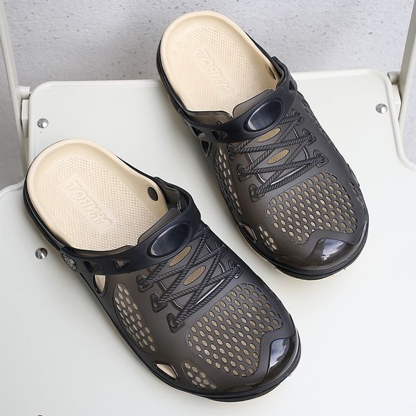 

original new garden flip flops water shoes men breathable summer beach aqua slipper outdoor swimming sandals gardening shoes