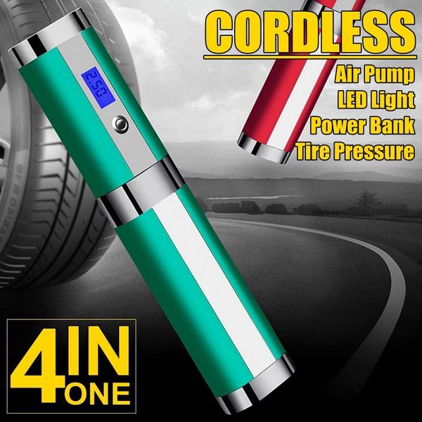 

audew 12v 160psi 4 in 1 cordless handheld 4led inflatable pump usb rechargeable inflator car tyre air pump for bicycle tire ball
