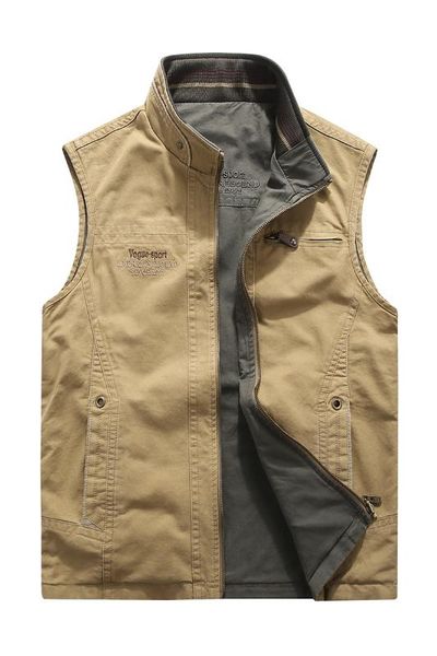 

men clothing waistcoat army tactical many pockets vest sleeveless jacket reporter waistcoat, Black;white