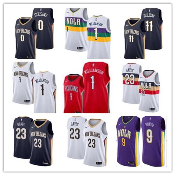 

custom men basketball jersey 1 zion williamson 23 anthony davis 9 darius morris stitched jerseys 2019-2020 classic city jersey, Black;red
