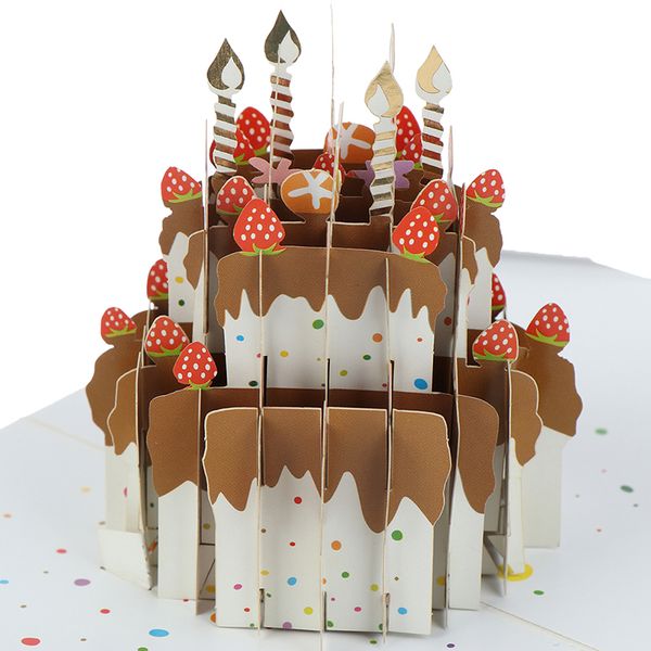 

cake new 3d hollow love greeting card valentine wedding birthday gift - dream
