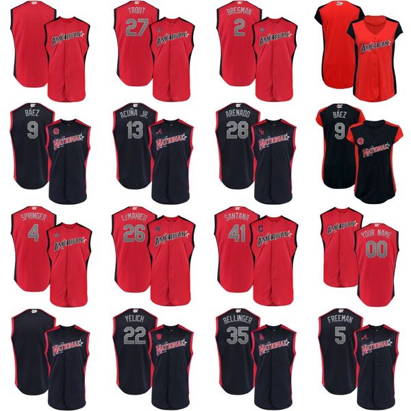 

2019 AllStar Game Jersey Alex Bregman DJ LeMahieu Javier Báez Ronald Acuña Jr. Christian Yelich Cody Bellinger Carlos Santana Nolan Arenado
