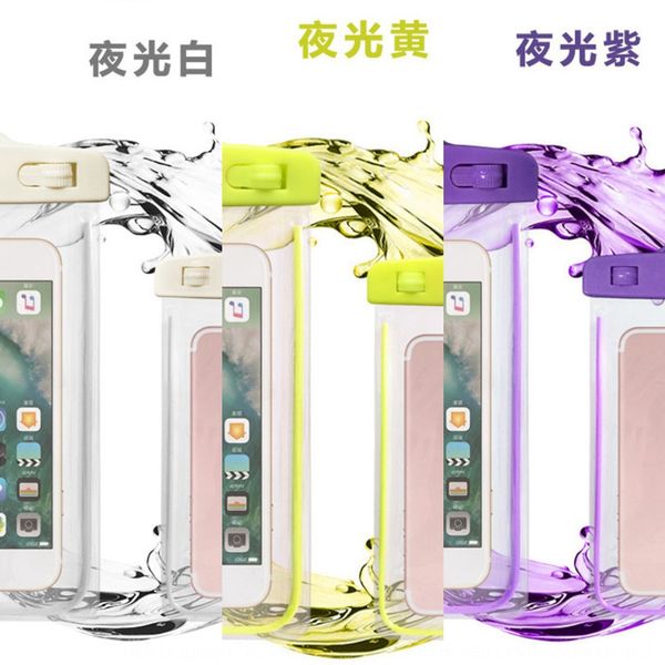 

ykaap waterproof outdoor sports rider sealed transparent beach swimming diving touch screen outdoor sports mobile waterproof phone bag lumi