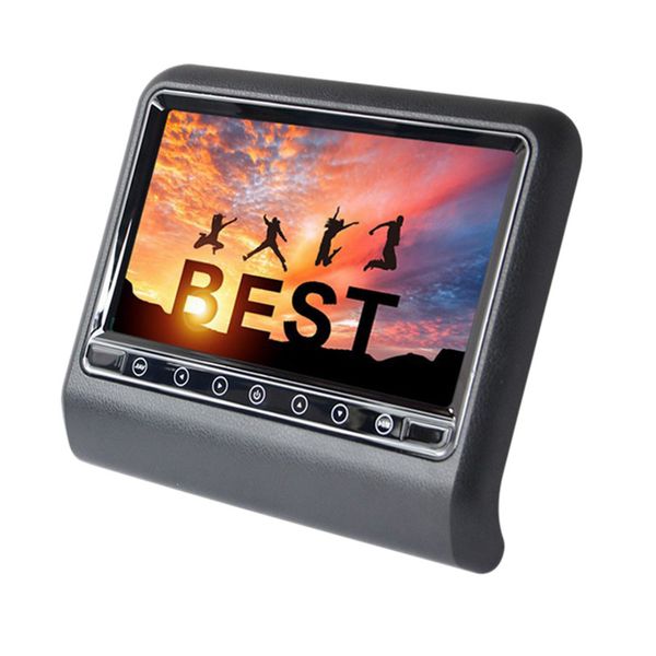 

9 inch car headrest mp5 monitor 1080p contact button screen usb sd fm speaker 2-way video input