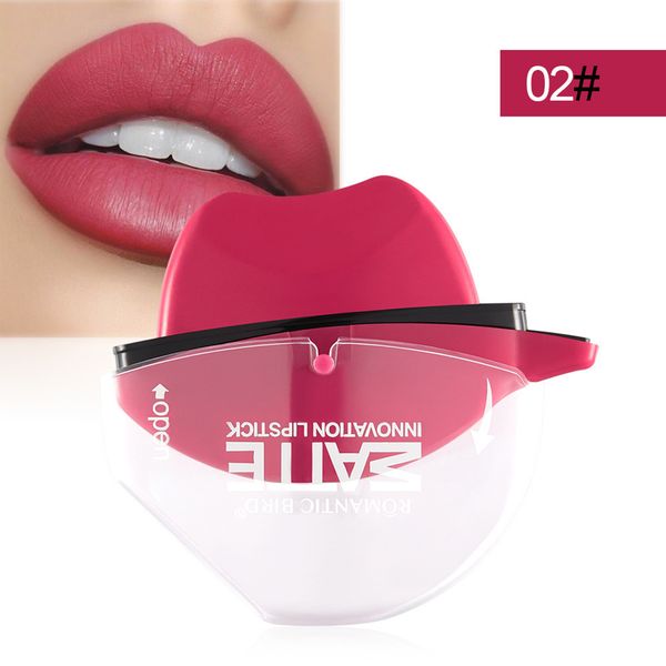 

lipstick 1 pcs long lasting matte lip shape design fast makeup for women lady sj66