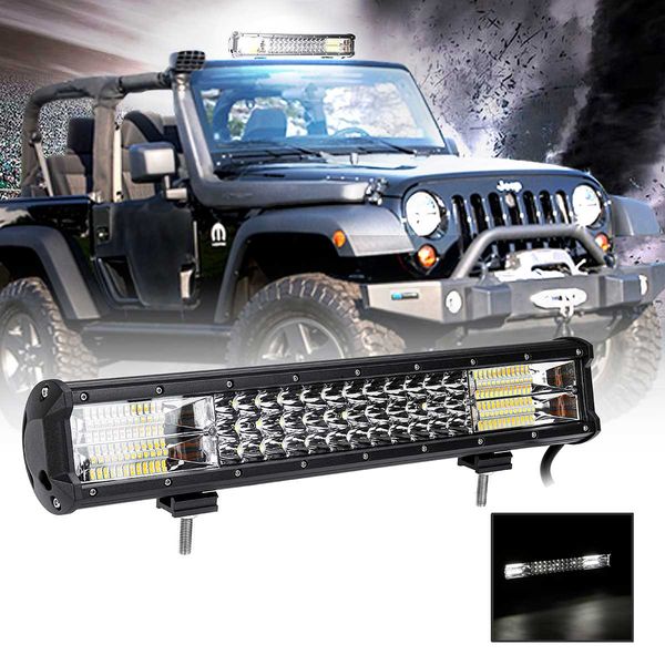 

12v 24v 17" 5 режим работы сид light bar strobe импульсная лампа белого янтарная для jeep вождения offroad лодка тягач