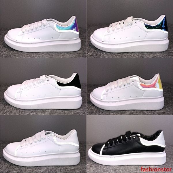

luxury 3m reflective fashion platform designer shoes men women trainers sneakers golden stripe black velvet chaussures flat casual shoes