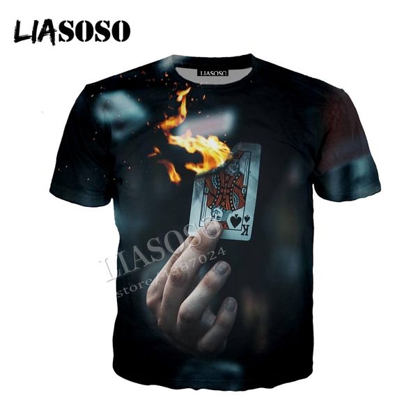 

liasoso последние 3d-печати cozypolyester спортивная одежда креативный покер уличная культура хип-хоп пики мужчины и женщины с капюшоном на, Black