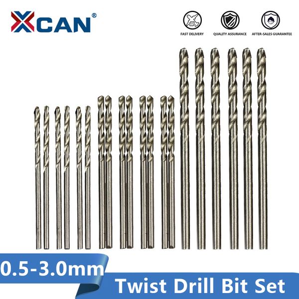 

xcan hss twist drill bit 25pcs wood metal hole drilling 0.5mm-3.0mm gun drill bit woodworking hss hole cutter mini