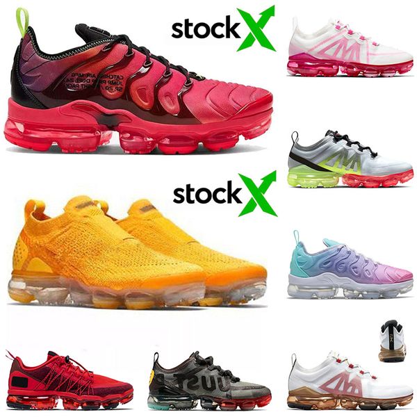 

2020 wholesale tn plus red white vamaxpor 2019 triple black mens womens running shoes mutil betrue pastel sports sneakers 36-45
