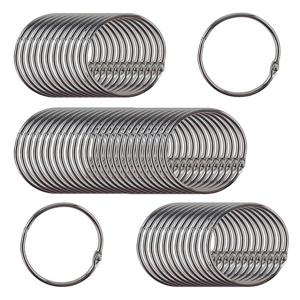 

book rings large 2-inch nickel plated (50-pack, Silver