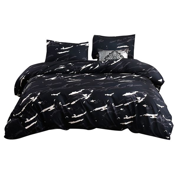 

printed sanded quilt cover bedding set home textile bedclothes usa polyester cover pillowcases home bedding set
