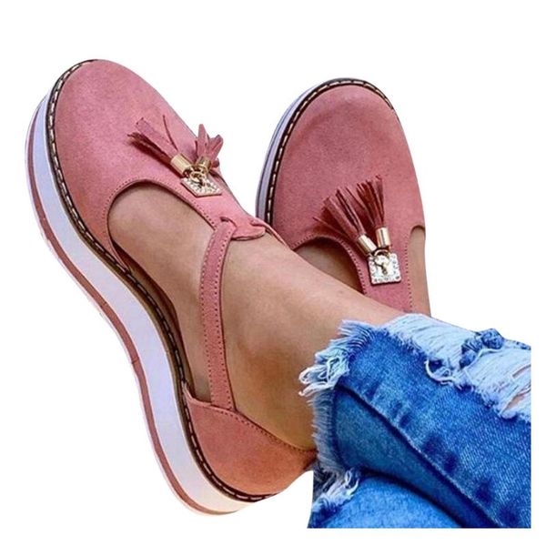 

women platform sandals tassel casual shoes summer flat sandals ladies flock cover heel thick bottom shoes large size, Black