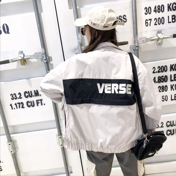 

2019 new arrival mens womens brand designer jackets fashion couples casual jacket men women cool letter jackets size m-2xl, Black;brown