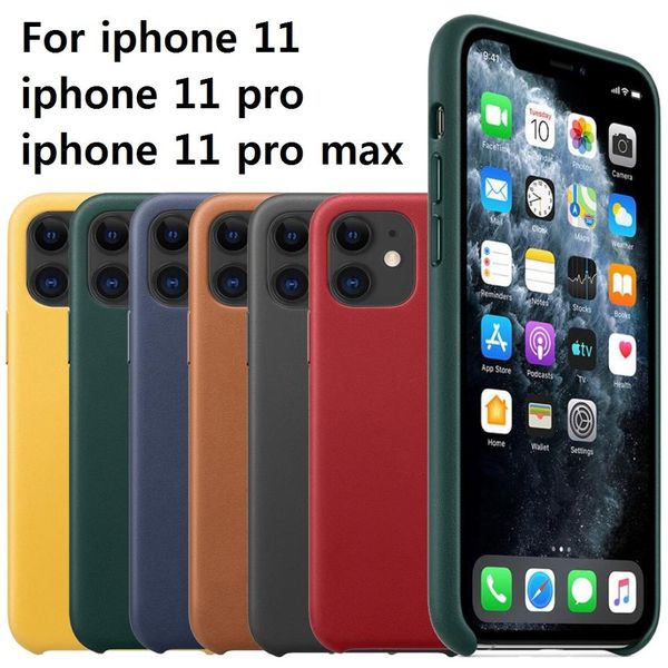 

new luxury leather cases for iphone 11 11 pro max pine green cover for iphone 11