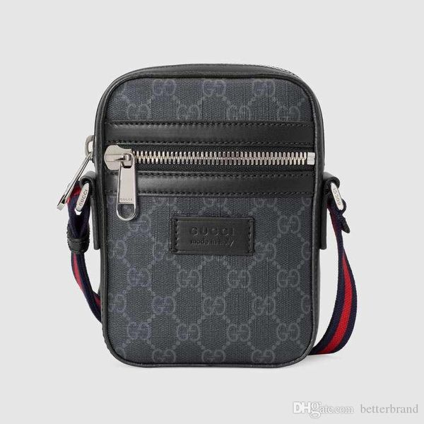 

Cla ic men 039 cro body brand houlder bag luxury me enger bag model 260 598103 ize w14 5xh18xd6cm, Black