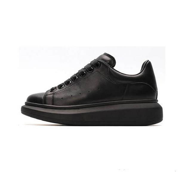 

with box 2019 mcqueens mqueen women men platform flat shoes mc sneakers alexander mcqueen 0 chaussures 3m casual0515#, Black