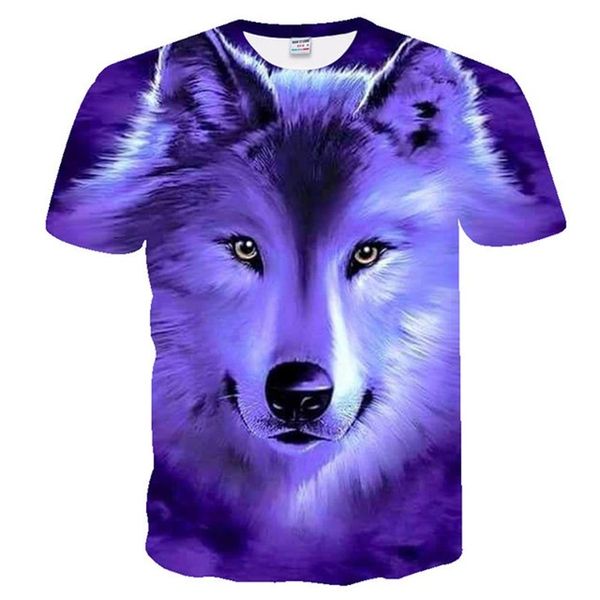 

men's t-shirts 3d printed popular wolf pattern t-shirt wolf tshirts men's short sleeve personalized boy's, White;black