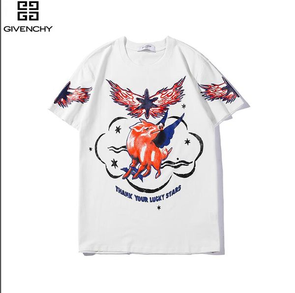 

2019 men's t-shirt fashion men's summer casual solid color letters street clothing t-shirt rivet cotton blend round neck short sle, Black