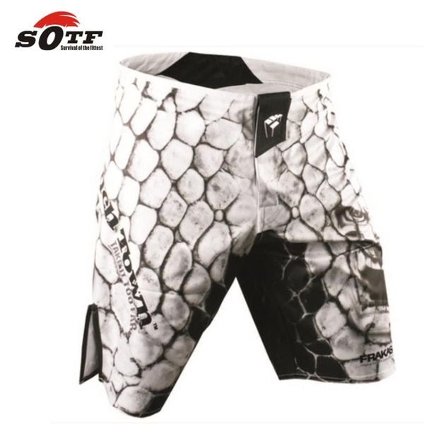 

sotf fight shorts thai boxing boxing combat uniforms male sports training shorts in the summer kick, Blue