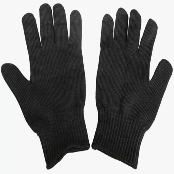 Nuovi guanti anti-taglio antiscivolo di sicurezza con guanti resistenti al taglio in filo di acciaio inossidabile punteggiati di palmo per la caccia in montagna