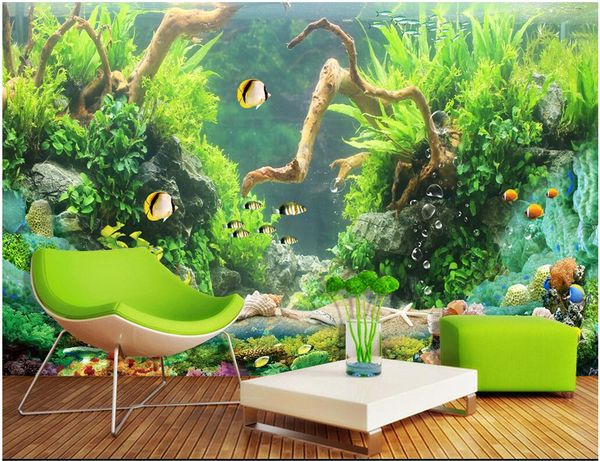 

3d wallpaper custom p mural fresh seabed coral reef tv background living room home decor 3d wall murals wallpaper for walls 3 d