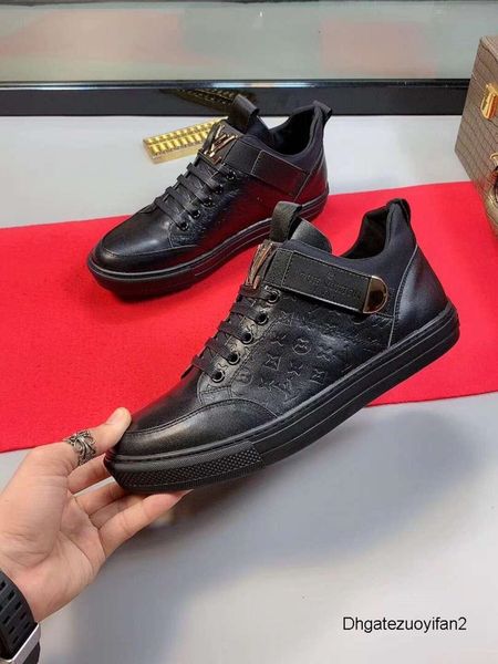 

mens shoes sports casual summer breathable flats male with box wan2, Black;red