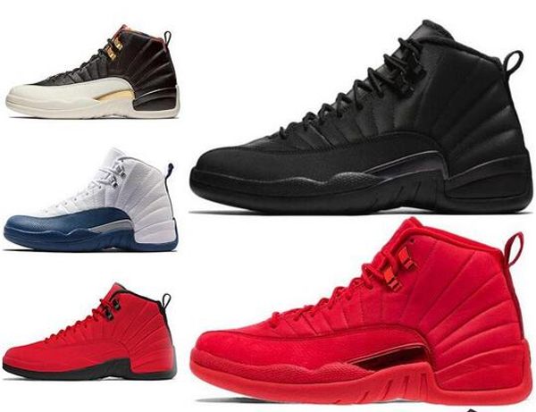 

12 12s basketball shoes for men winterized gym red cny flu game gamma blue dark grey the master taxi mens sports sneakers