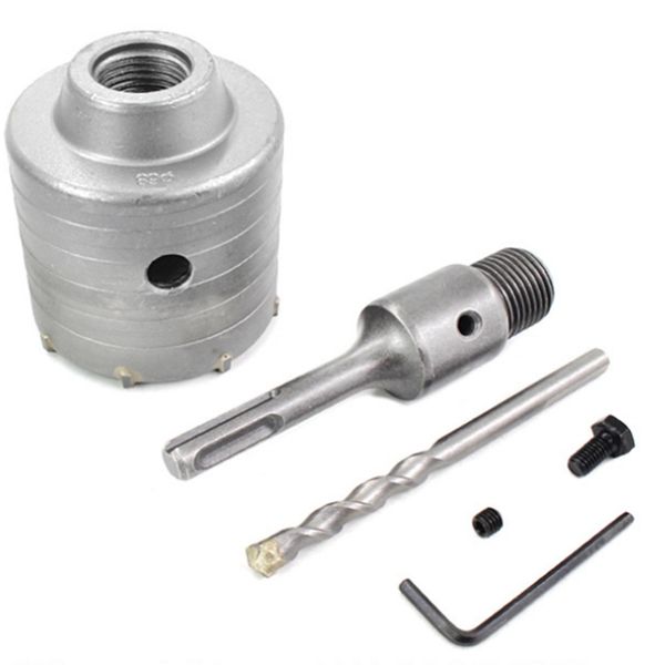 

1 компл. sds плюс 68 мм бетонная кольцевая пила электрический полый сверло хвостовик 110 мм цементный камень стены кондиционер сплава