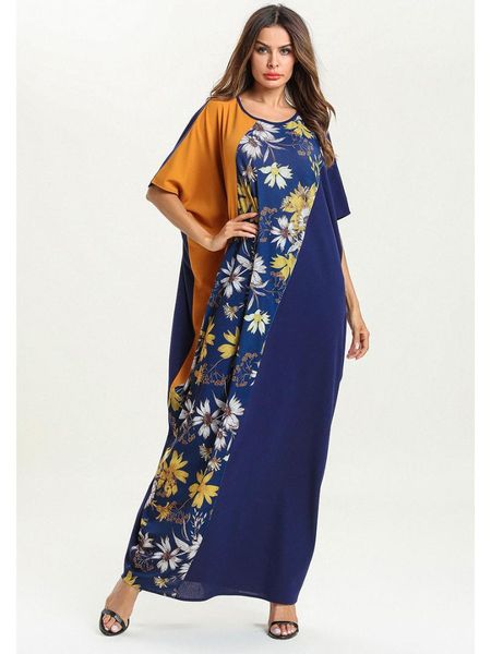 

2019 new arrival fashion style polyester muslim women plus size abaya, Red