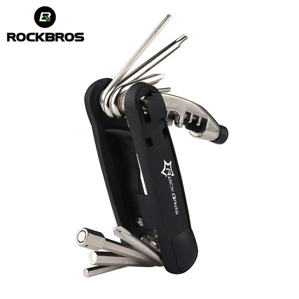 

rockbros 12 in 1 multifunctional mtb bicycle cycle repair tools bike spoke wrench chain rivet extractor tool kit set accessorie