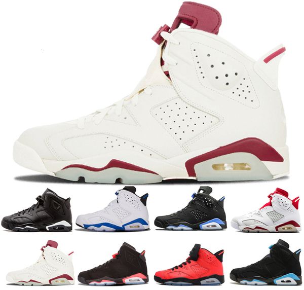 

new 6 6s unc black cat infrared men basketball shoes white red oreo alternate hare olympic maroon carmine sport blue sneakers sports shoes
