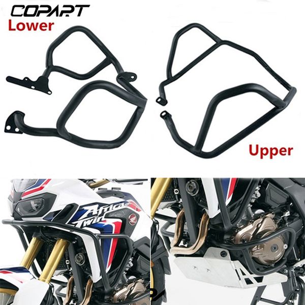 

for crf 1000 l africa twin abs crf1000l 16-17 upper & lower crash bar engine tank guard bumper stunt cage frame protector